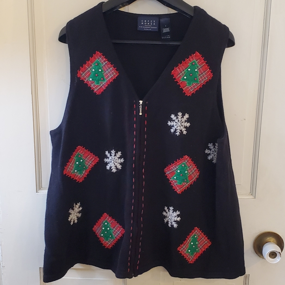 Crazy Horse Christmas vest